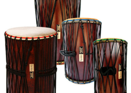 Djun-djun, bimembranofone cilíndrico, Mali