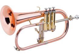 Flugelhorn, aerofones de metal