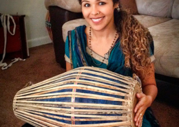 Mridanga, bimembranofone, Índia