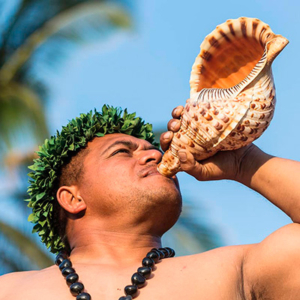 Pu, búzio, trompete natural, Polinésia